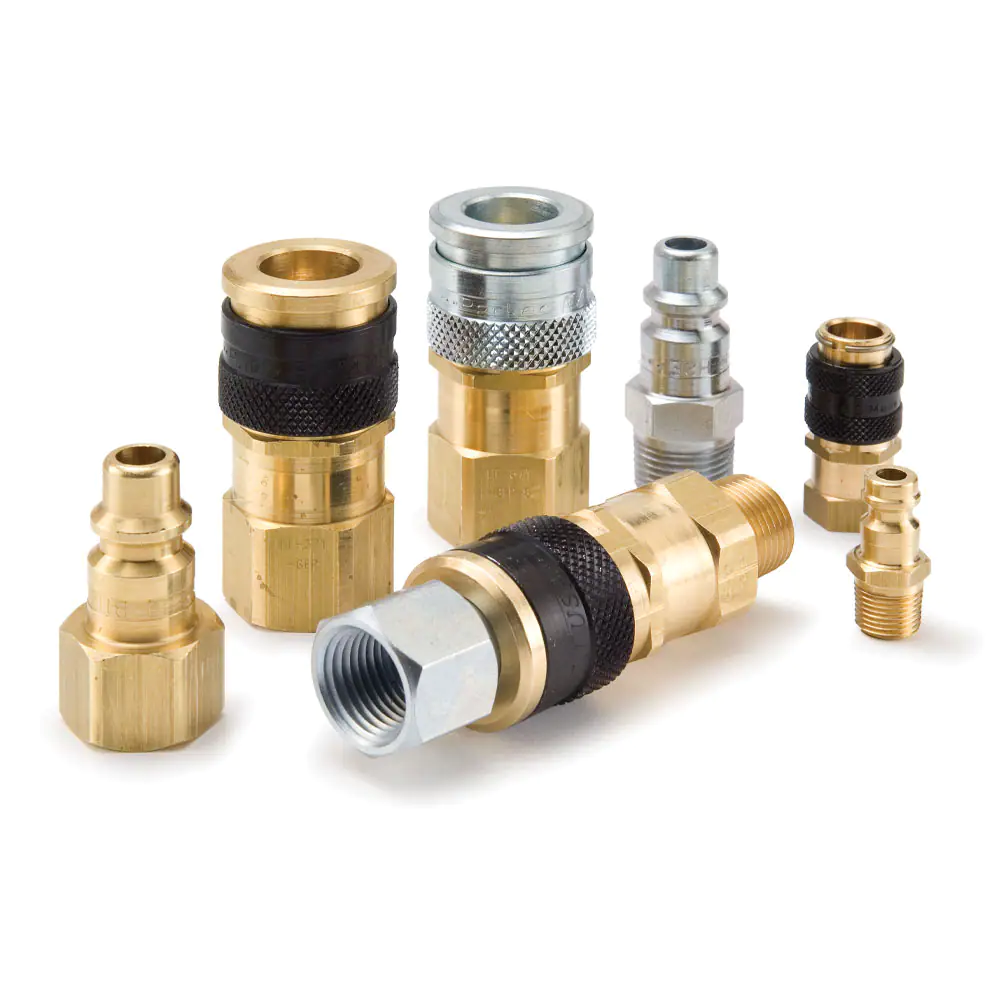 派克HF系列陽(yáng)接頭 - 工業(yè)互換型，高流量氣動(dòng)工具快換，推動(dòng)式連接